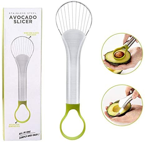 Avocado Slicer,Good Grips 2-in-1 Fruit Core Remover Slicer/Pitter,Multifunctional Kitchen Utensils Cheese Slicer Fruit and Vegetable Gadgets(Slicer)