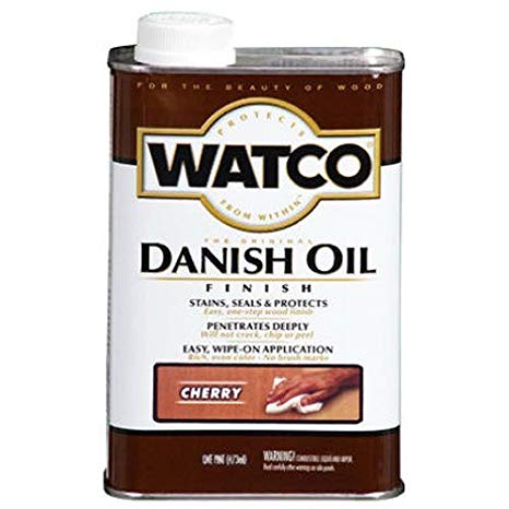Watco 65241 Danish Oil Wood Finish, Quart, Cherry