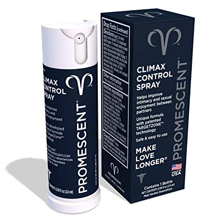 Promescent Desensitizing Delay Spray for Men Clinically Proven to Help You Last Longer in Bed - Better Maximized Sensation   Prolong Climax for Him - 2.6 ml