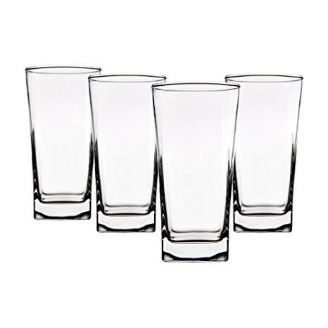 Red Series Square Highball Glass (Set of 4)