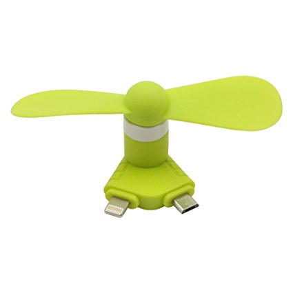 Lxstore 2 in 1 Mini USB Fan for iPhone/iPad and Android with intelligent touch switch