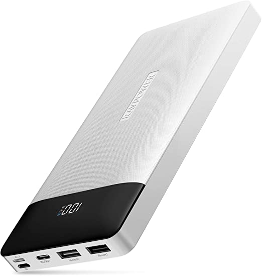 Portable Charger 20000mAh PD 3.0 Power Bank QC 3.0 18W USB C External Battery Pack Tri-Input and Tri-Output Cell Phone Charger Battery for iPhone, Samsung and More