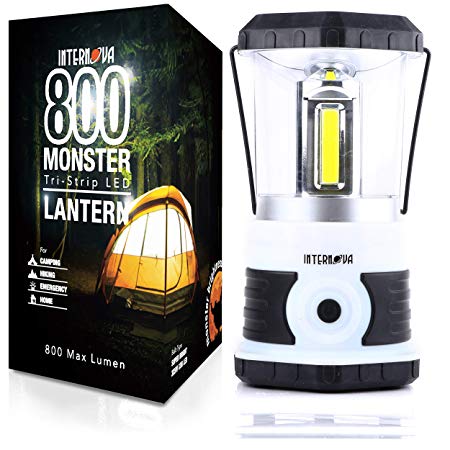 Internova 800 Monster LED Camping Lantern - Massive Brightness with Tri-Strip Lighting LED Lantern - Emergency - Backpacking - Hiking - Auto - Home - College