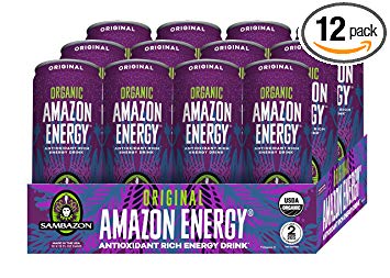 Sambazon Amazon Energy Drink, Original Acai Berry, 12 Ounce (Pack of 12)