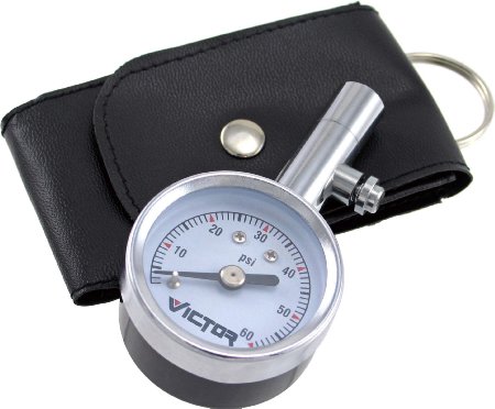 Victor 22-5-60023-8 Mini Dial with Bleeder Valve Tire Gauge