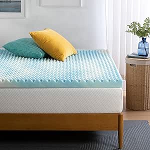 Zinus Swirl Gel Memory Foam Topper, 160 x 200 x 7,62 cm