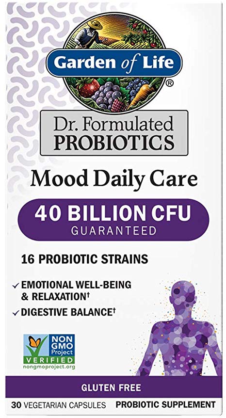 Garden of Life Mood Daily Care Probiotics, 30 Vegetarian Capsules