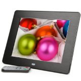 Micca M808z 8-Inch 800x600 High Resolution Digital Photo Frame With Auto OnOff Timer MP3 and Video Player Black