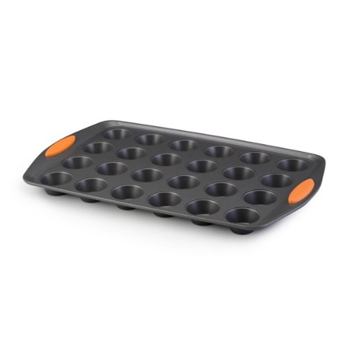 Rachael Ray Oven Lovin Non-Stick 24-Cup Mini Muffin Pan Orange