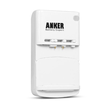 Anker® Multi-Purpose Universal USB Travel Wall Charger Cell Phone Battery Charger for iPhones, iPods; Samsung: Galaxy Nexus, Galaxy S2 I9100, S I9000; HTC: Sensation, Sensation XE, EVO 3D, EVO 4G, ThunderBolt; Motorola: Verizon Droid X2; Blackberry Bold 9900, Sony Ericsson Xperia Arc S, and Many More Smart Phones [Can NOT fully charge batteries for the Samsung S3 & S4] - White