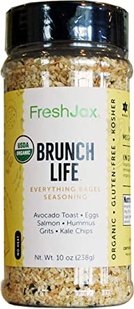 FreshJax Gourmet Organic Spice Blends (Brunch Life Everything Bagel - Extra Large)