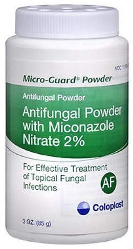 Coloplast Micro-Guard Antifungal Powder with Miconazole Nitrate 2% - 3 oz, Pack of 3