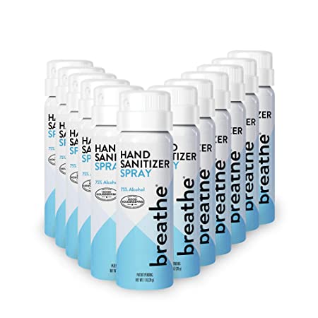 Breathe Spray Hand Sanitizer - 1 Ounce - (12 Pack)