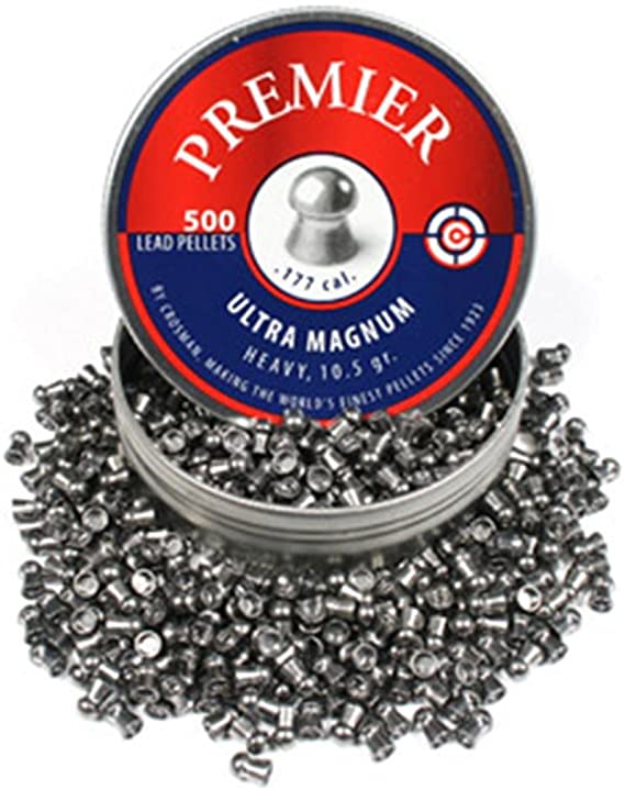 Crosman LUM77 Premier Domed Field 10.5g Target Pellets in a Tin (500 Count)
