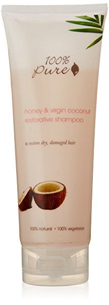 100% Pure Honey and Virgin Coconut Restorative Shampoo, 8.0 Fluid Ounce