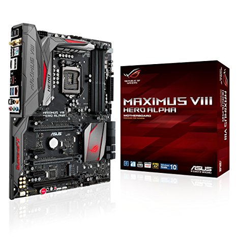 ASUS Maximus VIII Hero/Alpha Intel Z170 DDR4 S-ATA 600 ATX Motherboard - Grey/Red/Black