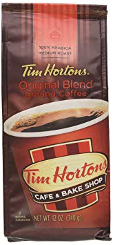 Tim Hortons 100% Arabica Medium Roast Original Blend Ground Coffee, 12 Ounce