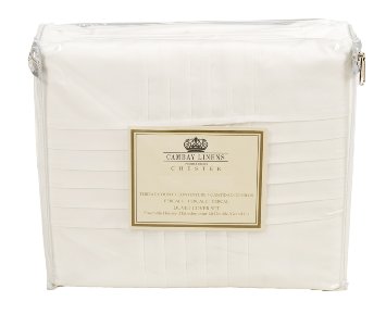 Hotel Collection Chester 100% Egyptian Cotton Percale Duvet Cover Set Of 3 ,King Size By Cambay Linens