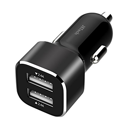 Car Charger, JETech Dual-Port 4.8A 24W Rapid USB Car Charger Cigarette Charger