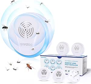 Mata Mosquitos, Repelente Ultrasónico de Plagas, Control de Insectos al Aire Libre, Electrónico Repelente Mosquitos Insectos para Interiores anti Cucarachas, Moscas,Mosquitos,Ratones,Arañas