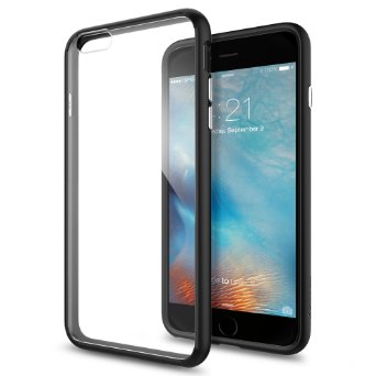 iPhone 6s Plus Case, Spigen® [Ultra Hybrid] AIR CUSHION [Black] Clear back panel   TPU bumper for iPhone 6 Plus (2014) / 6s Plus (2015) - Black (SGP11646)