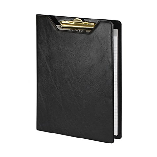 Samsill Value Padfolio with Clipboard, Letter Size Writing Pad, Black