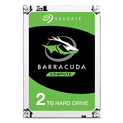 Seagate 2 TB BarraCuda 3.5 Inch Internal Hard Drive (7200 RPM, 256 MB Cache, SATA 6 Gb/s, Up to 220 MB/s, Model: ST2000DMZ08/DM008)