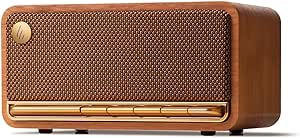 Edifier MP230 Portable Bluetooth Speaker, Wireless Speaker with Stereo Sound for Outdoor Travel, 10-Hour Playtime, Supports USB Soundcard/Micro SD, 20W RMS - Classic Wooden