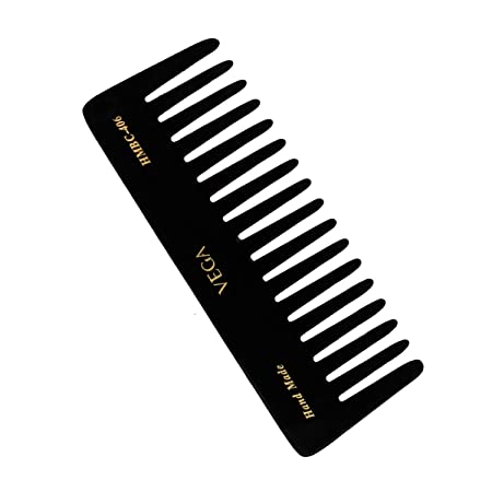 Vega Large Shampoo Comb, Black