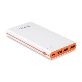 Lumsing Ultrathin 15000mAh Portable Battery Charger External Power Bank Smartphones Tablets(White)