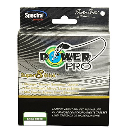 Power Pro Super 8 Slick Braided Fishing Line (Aqua Green)