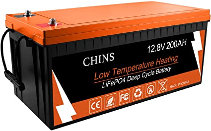 12V 200Ah LiFePO4 Deep Cycle Battery, Low Temperature Charging (-31°F), Built-in 200A BMS, 2000-5000 Cycles, Perfect for RV, Caravan, Solar, Marine, Home Storage and Off-Grid