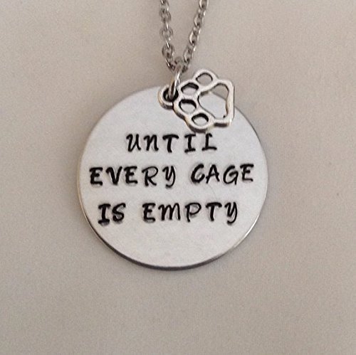 Animal rescue necklace - Vegan - Until every cage is empty