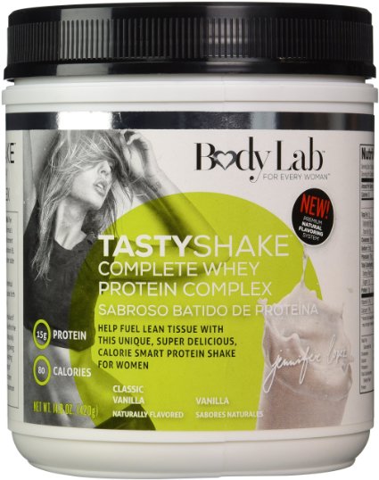 Body Lab By Jennifer Lopez For Women Tasty Shake Complete Whey Protein Complex, Vanilla 14.8 oz(420 gms)