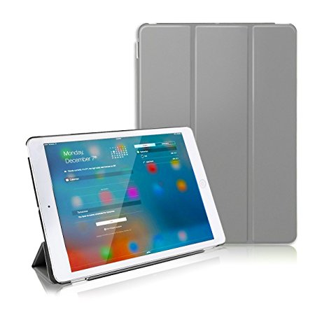 iPad Air 2 Case, CoastaCloud Ultra Slim Trifold Stand Smart Case Cover with Auto Sleep/Wake Feature for Apple iPad Air 2/iPad 6 Retina 2014 - Gray