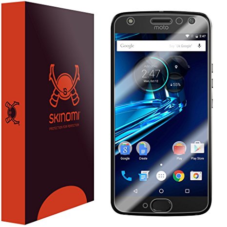 Moto X4 Screen Protector (4th Generation, 2017), Skinomi TechSkin Full Coverage Screen Protector for Moto X4 Clear HD Anti-Bubble Film