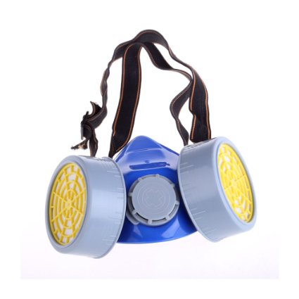 Double Cartridges Anti-Dust Paint Respirator Mask for Industrial Gas Chemical Painting Use