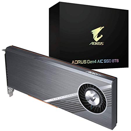 Gigabyte AORUS Nvme Add-in-Card 8TB High Performance Gaming, Advanced Thermal Solution with Copper Heatsink, Toshiba 3D TLC, 5 Year Warranty SSD GP-ASACNE6800TTTDA