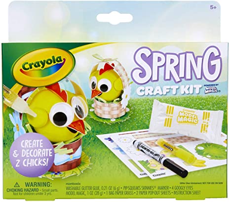 Crayola Model Magic Spring Craft Kit, Chick, Easter Basket Stuffer, Gift for Kids