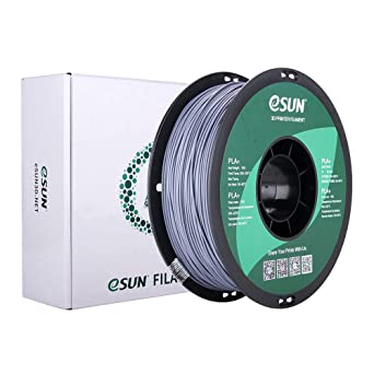 eSUN PLA Plus Filament 1.75mm, PLA Pro PLA  3D Printer Filament, Dimensional Accuracy  /- 0.03mm, 2.2 LBS (1KG) Spool 3D Printing Consumables for Most FDM 3D Printers, Grey