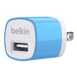 Belkin MiXiT Home and Travel Wall Charger with USB Port - 1 AMP  5 Watt Blue