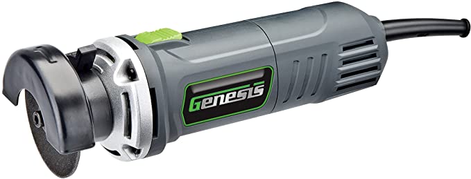 Genesis GCOT335 3" 3.5 Amp High Speed Corded Cut Off Tool with Quick-Release Adjustable Guard and Safety Switch