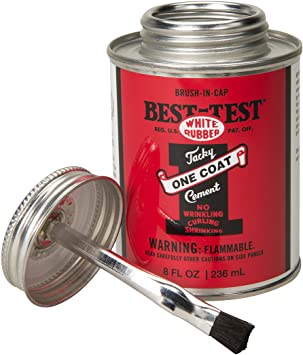 Best-Test One Coat Rubber Cement 8OZ Can