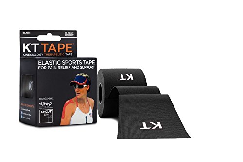 KT TAPE Original Cotton Elastic Kinesiology Therapeutic Sports Tape, 16 ft Uncut Roll, Breathable, Free Videos, Pro & Olympic Choice