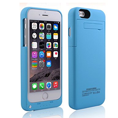 MFi Certificated iphone 6s/6 Battery Case iMustech External Charging Case, Rechargeable iPhone 6/6s Battery Case, iPhone 6s Charger Pack Cellphone Battery Case [3200Mah] Blue