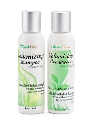 Best Volumizing Shampoo and Conditioner Set for Fine Hair - Boost Volume - Promotes Hair Growth - 100 Natural and Organic - Sulfate Free and Fragrance Free - 4oz
