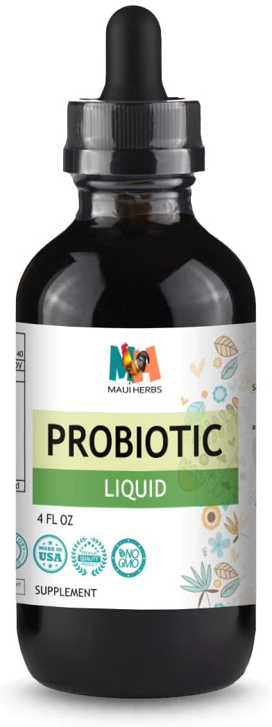 Liquid Probiotics Drops 4 oz, for Women & Men, Helps Support a Healthy Immune & Digestive System, Probiotic Supplement, Vegan, Non-GMO