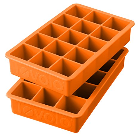 Tovolo Perfect Cube Ice Trays, Orange Peel - Set of 2