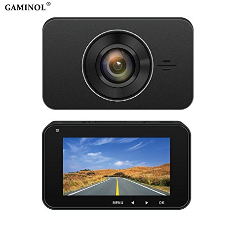dash cam in Car Camera 1296P FHD Dash Cam Video Recorder with Sony 323 Sensor 6G Lens 170 Wide Angle 3 Inch Screen WDR Loop Recording G-Sensor 16GB SD Card