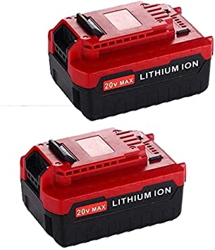 2 Pack 5.0Ah Lithium Replacement Battery for Porter Cable 20v Lithium Battery PCC685L PCC680L 20 Volts Batteries.